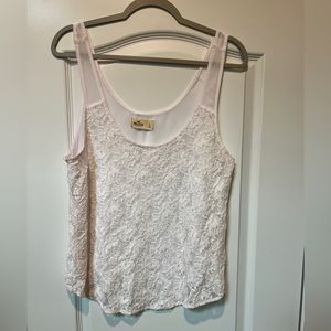 Hollister lace front tank size large